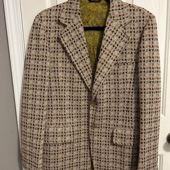 Hardwick Clothes Houndstooth Plaid Blazer - Picture 2 of 10